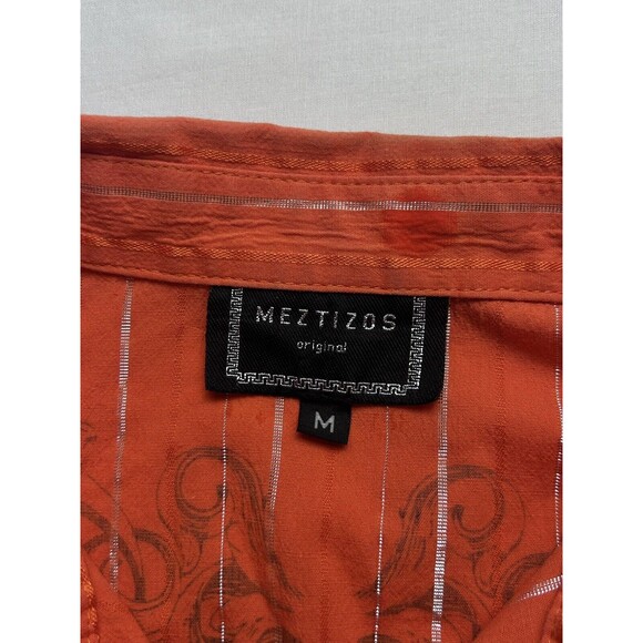 Meztizos‎ Orginal Womens Size Medium Button Down 3/4 Sleeve Vintage Y2K - Picture 6 of 10